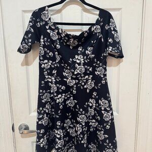 Off the shoulder floral dress